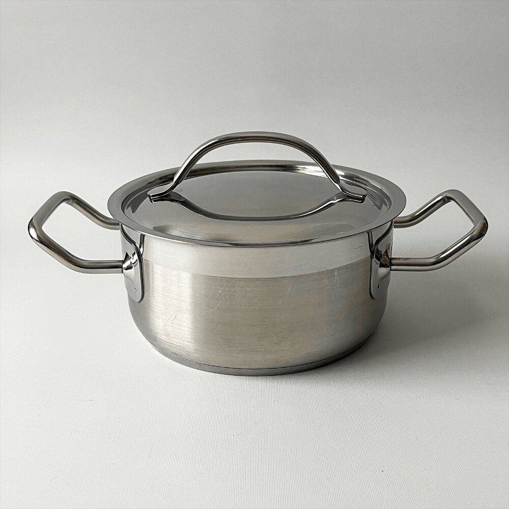 RARE Vtg Schulte Ufer Ecoline Stainless 1.5L Saucepan Gravy Pot Casserole & Lid